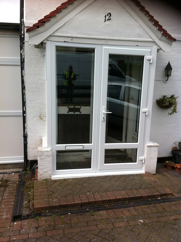 uPVC French doors fitted as front entrance in Westcombe Park